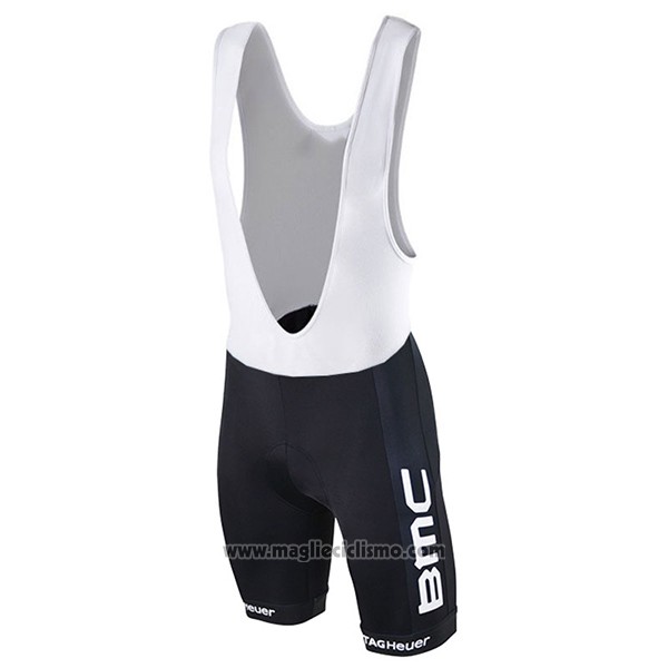 2017 Abbigliamento Ciclismo BMC Rosso e Nero Manica Corta e Salopette